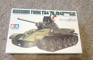 Tamiya Russian T34/76 motorized model kit no.44 new in 1/35 scale Sealed - Picture 1 of 8