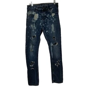 Nautical Jeans Company Girl’s Jeans Size 14 Distressed Torn Blue - Picture 1 of 4