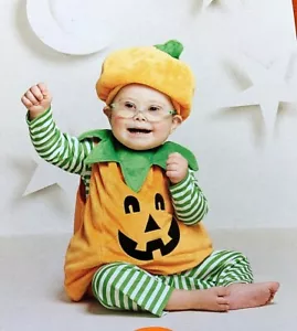 Baby Pumpkin Jack-O-Lantern Toddler Costume 12-18 Months. New with Tags NOS - Bild 1 von 7