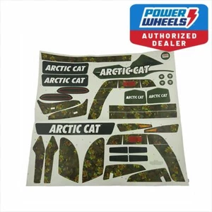 Power Wheels CGY61 Camo Arctic Cat Decal Label Sheet Genuine Fisher Price - Picture 1 of 2