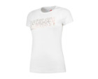 Wales Rugby Women's T-Shirt (Size 8) White Outline Logo Graphic T-Shirt - New