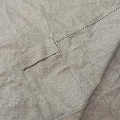 Panel Cortina West Elm Beige Natural 48" x 84" Varilla Natural Bolsillo Opaco Boho Foto 1 de 4