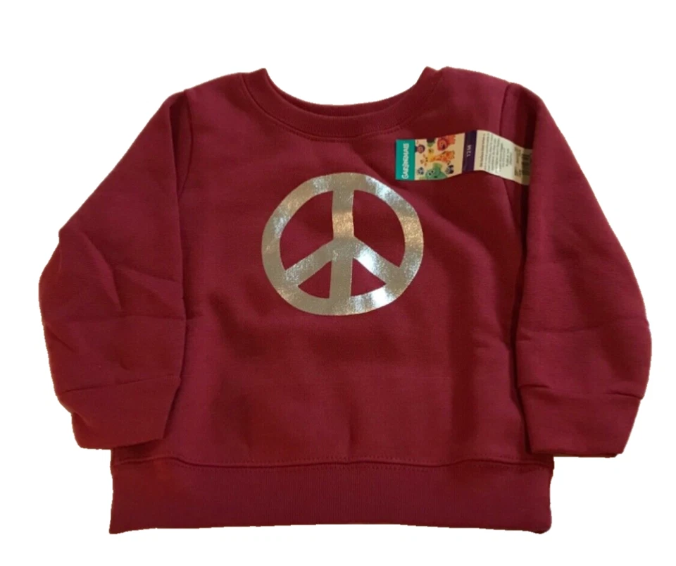 NUEVO TOP POLAR TALLA 12M BRILLANTE SIGNO DE LA PAZ GRÁFICO GARANÍMALES CABAÑA/POLIÉSTER NUEVO CON ETIQUETAS Foto 1 de 4