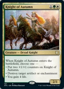 MTG - KNIGHT OF AUTUMN - Forgotten Realms Commander (R) - Picture 1 of 1