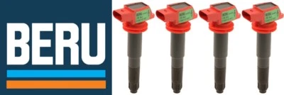  BERU Set of 4 Ignition Coils  PORSCHE CAYENNE 08-16 V8+PANAMERA 10-16 V8 & V6 - Image 1 of 3