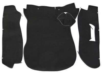 保时捷 911 Trunk 地毯套件 77-85 黑色灰色棕褐色细针织毛绒方形编织 — 第 1/4 张图片