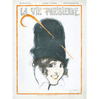 La Vie Parisienne Big Hat Feather Pin Magazine Cover Huge Wall Art Poster Print