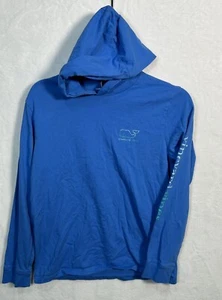Vineyard Vines Long Sleeve Hoodie Blue Hood Hoodie Hooded Youth Large - Picture 1 of 3