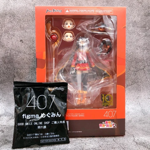 (w/Bonus) Konosuba Megumin Figma 407 Action Figure Good Smile Japan NEW FASTSHIP Cover