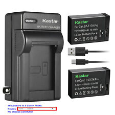 Kastar LP-E17H Pro /Type-C Battery AC Charger for Canon Rebel SL2, EOS Rebel T6i