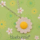 Funky Glitter Daisy Necklace Kitsch Festival Hippy Chic Cute 50S 60S 70S Style