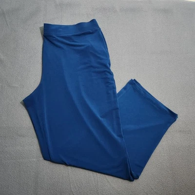 Pantalones de punto líquido azul marino Susan Graver Modern Essential para mujer LP Foto 1 de 4