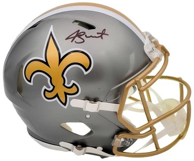 SALE! Jameis Winston Auto Saints Flash Gray Full Size Auth Speed Helmet Beckett - Image 1 of 4
