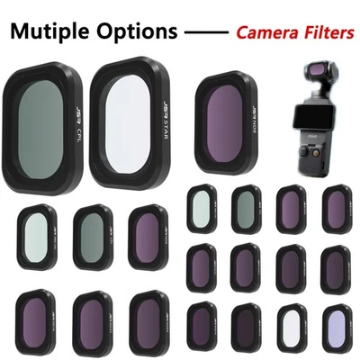 For DJI Osmo Pocket 3 Camera UV CPL ND16 ND32 ND64 ND256 ND1000 Lens Filter Set - Image 1 of 4
