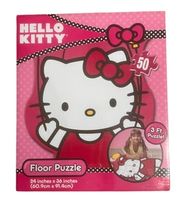 HELLO KITTY FLOOR PUZZLE JIGSAW 50 36 x 24" 3' Sanrio 2014 MIP OOP The Rev's - Picture 1 of 24