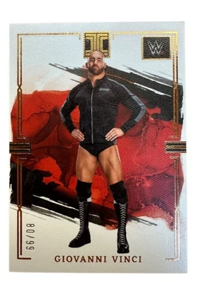 2023 Panini Impeccable WWE #80 Giovanni Vinci 80/99 Bronze Canvas SSP - Image 1 of 2