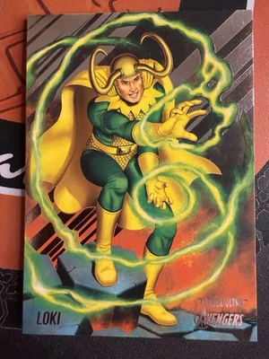 Fleer Ultra Avengers 2022 lámina verde LOKI #39 Foto 1 de 2
