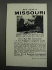 1957 Missouri Tourism Ad - Watermill at Beaufort