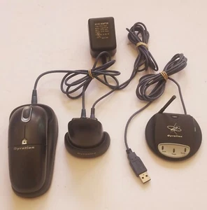 GYRATION GP110 ULTRA 25 Ft. Optical Mouse 2 batteries + RF Receiver + Cradle - Picture 1 of 4