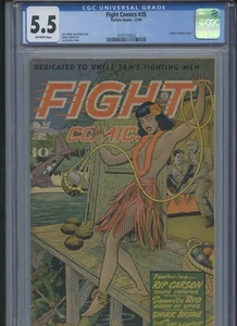 Fight Comics #35 1944 CGC 5.5 - Picture 1 of 3