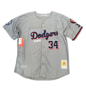 Newark Dodgers Headgear Classics Grey Negro League Baseball Jersey Size 2XL New