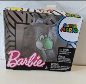 Collectible 2017 Barbie Fashion - Super Mario - Yoshi - Tank Top NIP - Picture 1 of 3