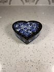 Ukrainian Hand Painted Heart Shaped Jewelry Box. Trinket Box. Wooden. Lacquered.