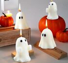 4 Pieces Large Halloween Ghost Candles Ghost Scented Candles White Candles Spook