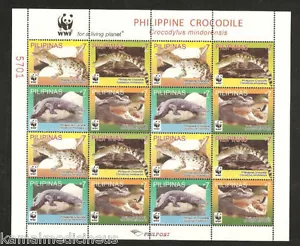 Filipinas 2011 MNH SS, WWF, cocodrilos, reptiles, vida silvestre - Imagen 1 de 1