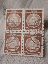 East Germany block of 4 Stamps ~ GDR ~ German Democratic Republic , DDR