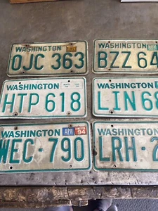 Vintage License Plates Lot WA Washington Craft Lot - Picture 1 of 3