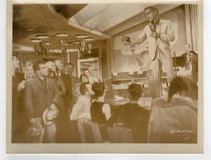 Sammy Davis Jr singing in nightclub on bar Cantinflas Pepe Vintage Photo 8x10 - Picture 1 of 1