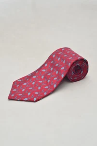 GUCCI Luxury Men's Red Silk Tie Cravat Made in Italy - Picture 1 of 13