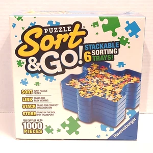 Ravensburger - Puzzle Sort & Go - 6 Stackable Sorting Trays New & Sealed - Picture 1 of 4