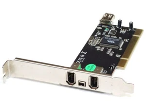 Hama 2 Extrene+1 Interne+1 Mini Port IEEE1394 PCI PC Carte / Carte PCI-IOFWVIA - Photo 1/1