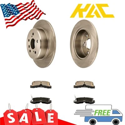 Rotores de disco traseiros + pastilhas de freio para Lexus RX300 1999 2000 2001 2002 2003 AWD 3.0L - Imagem 1 de 4