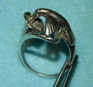 925 Sterling Silver Hummingbird Ring several sizes - Picture 1 of 5