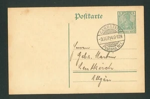333 GERMANY 1914, POSTAL STATIΟNERY from CANNSTATT (#03) - Picture 1 of 2