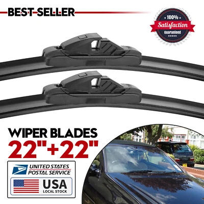 Juego de pares de limpiaparabrisas de 22"+22" para Mercedes-Benz C280 2006-2007 Foto 1 de 4