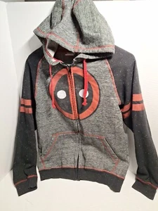 Giacca con cappuccio Marvel Deadpool, manica lunga, taglia small, misto cotone, zip - Foto 1 di 5