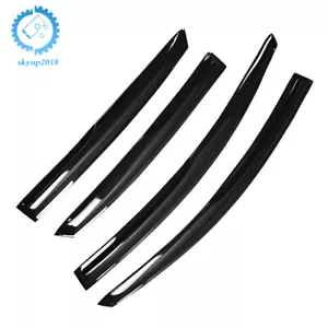 Nuevo protector de ventilación negro para ventana para sol lluvia 4 piezas para Nissan Sentra 2013-2019 - Imagen 1 de 11