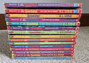 Posten 15 RL Stine Gib dir Gänsehaut Bücher Comic Shop Horrors Escape Camp Ru - Bild 1 von 5