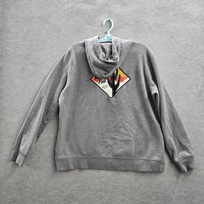 Fox Racing Women Hoodie XL Gray Wild 'n Free Logo Embroidery Cactus Sunset - Image 1 of 4