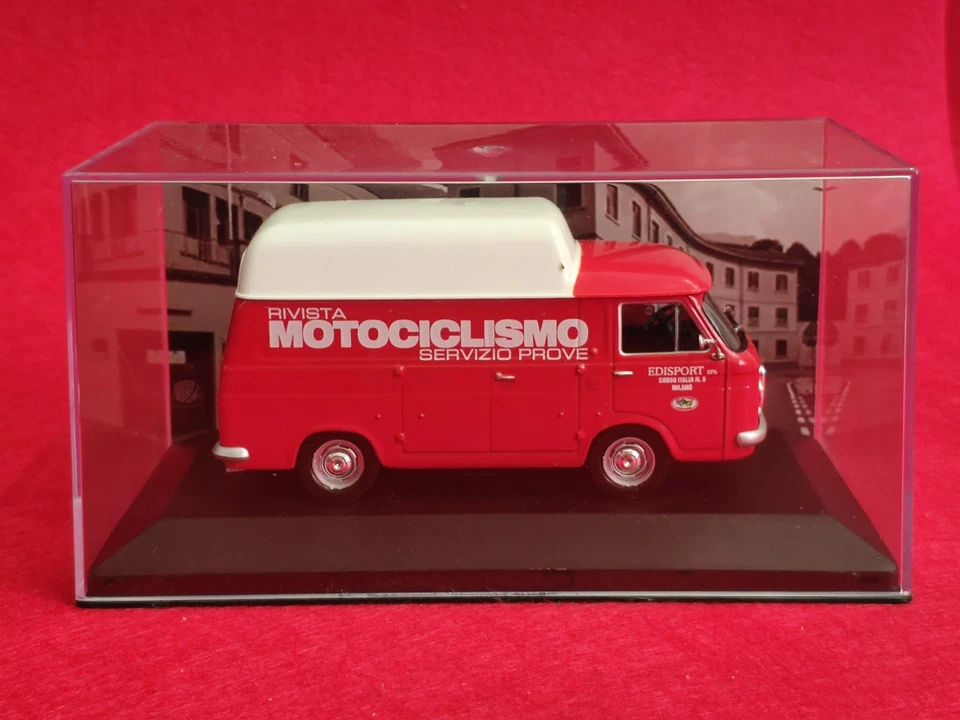 FURGONCINO PUBBLICITARIO 1:43 FIAT 238 MOTOCICLISMO SERVIZIO PROVE VINTAGE IXO - - Immagine 1 di 4