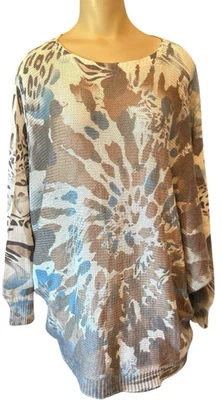 Nueva túnica Tempo Paris S/M manga larga Dolman cuello redondo Italia Lagenlook Foto 1 de 4