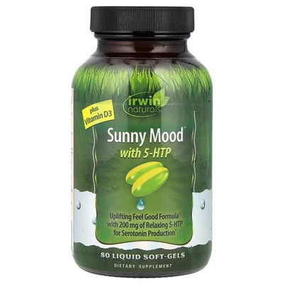 Sunny Mood® con 5-HTP, más vitamina D3, 80 cápsulas blandas líquidas Foto 1 de 3