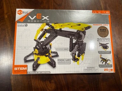 Robotics. HexBug Vex Robotic Construction Arm, Chopper, Scorpion. Not Sealed - Image 1 of 2