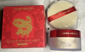 Polvo/velour suelto translúcido Laura Mercier RARO edición LTD rojo - Imagen 1 de 12