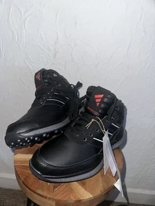 Adidas S2G Rain.Rdy Golf Shoes Unisex Black and Red with Studs Size 4.5 - Picture 1 of 4