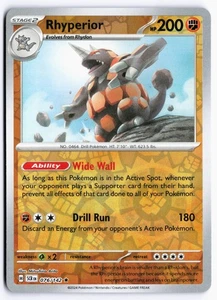 Rhyperior Reverse Holo SV07: Stellar Crown 076/142 NM - Picture 1 of 2